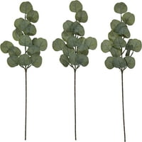Svjetla4Fun, Inc. Set umjetnog zelenog eukaliptusa ostavlja dekoracija vaza