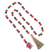 4. jula Zidne perle zida objesite perle sa američkim zastavama za zastavu Otvor u obliku srca u obliku