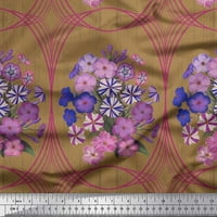 Soimoi pamučna voija tkanina geometrijska i cvjetna umjetnička ispisa šiva šibice tkanine