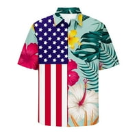 Muške majice Muškarci Ležerne prilike Havajska košulja Havajska štampa ima džepove Cardigan majica gumba