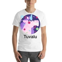 Tuvalu party jednorog kratki rukav pamučna majica s nedefiniranim poklonima