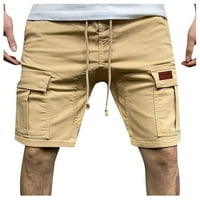 Farstey Teretne kratke hlače za muškarce salon elastični struk na otvorenom Sportski planinarski kratke hlače Saobavljeni Comfy Crckstring Multi džepovi