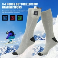 Opolski Grijane čarape Temperature Podešavanje držite topla USB punjive zimske duge električne čarape za grijanje za svakodnevnu upotrebu