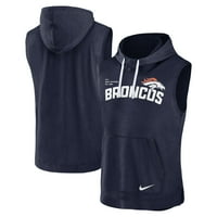Muški Nike Heather Navy Denver Broncos pulover bez rukava