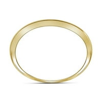 10kt žuto zlato mens okrugli dijamantni vjenčani trostruki redni prsten CTTW