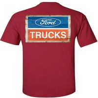 Fer igra Ford kamioni Majica, crveni bijeli i bllue, Ford Graphic, Ford Graphic Tee-Cardinal-L