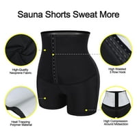 Žene saune znojne hlače visokog struka hvataljka za brisanje temmy-a, trening za mršavljenje za mršavljenje