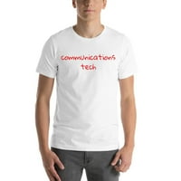 2xl Rukopisana komunikacija TECH kratkih rukava pamučna majica po nedefiniranim poklonima