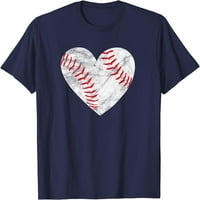 Baseball ili softball srce ljubav ženska majica tinejdžera