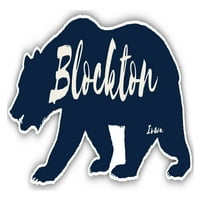 Blockton Iowa suvenir 3x frižider magnetni medvjed dizajn