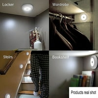 LED svjetla za spavaću sobu LED mini bežična infracrvena senzora pokreta noćna lagana zidna garderoba