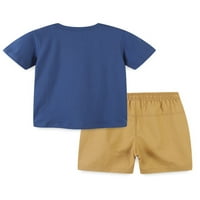 Avamo Toddler Hotsa setovi posadni vrat ljetne odjeće Majice kratkih rukava + hlače Djeca Ležerne prilike