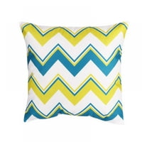 Aqua plavi bacanje jastuk na poklopcu dekorativnog geometrijskog jastuka na otvorenom kauč na kauč na