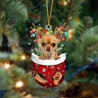 Božićne čarape Smiješne ukrase božićne drvve, pogodne za pse - pokloni za ljubitelje za pse - Božićni