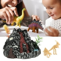Volcano Dinosaur model igračaka, igračka vulkana dinosaur, plastični dječji poklon