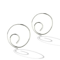 Sterling srebrne spiralne naušnice za francuske žice