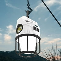 Bobasndm Camping Lanter punjiva, LED lampion za napajanje 2400mAh solarna svjetiljka, hitna svjetla,