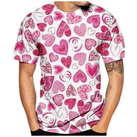HHEI_K Muški modni ležerni zaljubljeni košulje za kompresiju s kratkim rukavima za muškarce