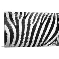 Zebra oslikana domaće dekor platna Art Print - Veličina: 18 12