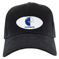Cafepress - Ostrva Azores Otoci Crna kapa sa flasterom - bejzbol šešir, novost crna kapa