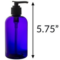 Purple PET plastične plastične boce sa crnim prskalicama i losionima - OZ