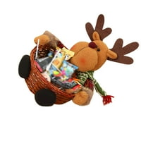 Božićni bombonski košarica Santa Claus Snjegović jelen Dječji držač za ukrašavanje ploča