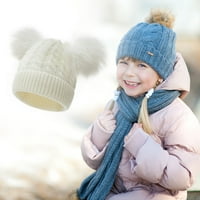 Dječji zimski šešir mališani pom Beanie hat pamuk obložene kape baby Girls Boys Hat Leisure Odmor svakodnevno