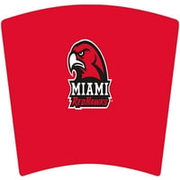 Mugzie 16-oz. Putna krigla od nehrđajućeg čelika sa izoliranim poklopcem WETSUIT - NCAA - Miami Ohio