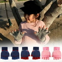 Park žene Djeca zimske rukavice kabriolet rukavice debele pletene pola prste
