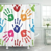 Šareni dečki uzorak ruke apstraktne ruke apstraktne boje prsta otiska prsta Ljudska vodootporna kupatilo