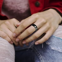 Valni prsten za kćer jednostavan titanijum čelični prsten ženski prsten crtani slatki nakit prsten bez
