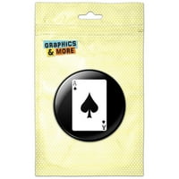 Igranje kartice As of Spades Pinback gumb Pin značka