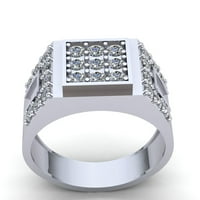 2carat okrugli rez dijamant muški obljetnice za angažovanje prstenastog prstenasto 14k ruža, bijelo