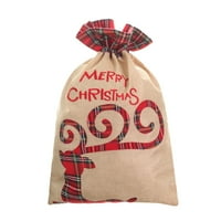 Njspdjh božićne torbe s božićnim torbima za crtanje za poklon za omotavanje božićnih božićnih torbi