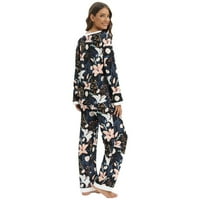 Xmarks Tie-Dye Lounge setovi za žene Znoj s dvije outfit s dugim rukavima pidžama postavljena dukserica