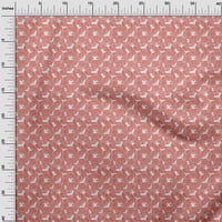 Onoone Georgette viskoza crvena tkanina Flamingo tkanina za šivanje tiskane ploče za obnarenje pored
