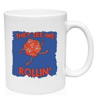 Vide me rollin 'šolja velika šalica za kafu OZ keramička šolja za kavu Smiješna poklon čaša
