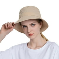 Ženska šeširka široka zaštita od ruba na plaži, podesivi šešir kašike ljetni šešir za ribolov šešir Moderni mornarski šešir