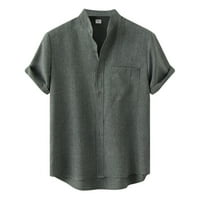 DTIDTPE Flannel majica za muškarce Muška ljetna casual košulja kratkih rukava sa košuljom košulja majica