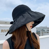 Ženska pakiranje kašike Hat UV zaštita od sunca Široka BRETH LJETNOG PLAŽE KAPI BEIGE PINSHUI