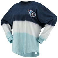 Ženska fanatics brendirana mornarsko svjetlo plava Tennessee Titans Ombre majica s dugim rukavima