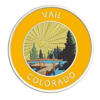 Lake Dock - Vail - Kolorado 3.5 izvezeni patch gvožđe ili šivaju ukrasne zakrpe za vez - prirodne životinje