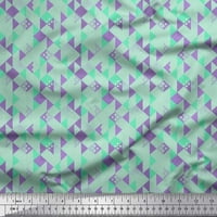 Tkanina Soimoi Rayon Tkanina i provjerite geometrijsku ispis tkaninu uz dvorište širom