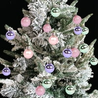 Njspdjh Božićna dekoracija kuglice Božićna dekoracija otporno na božićno ukrašavanje stabla Lanyard