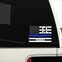 Pensacola FL Florida Escambia County tanka plava linija Steachy USA zastava - počastiti službenike za