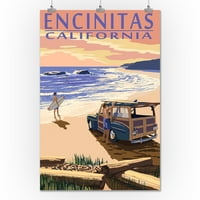 Encinitas, Kalifornija, Woody na plaži