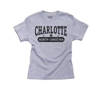 Trendy Charlotte, Sjeverna Karolina sa pamukom Stars Girl Pamuke Siva majica