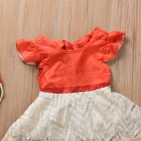 Fanvereka Baby Girl Moana Fancy haljina za rubper sest koja odgovara rufffle čipka