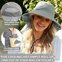 Ženski šešir za sunčanje sa širokim preklopom od ruba, ribolov safari kapu za planinarenje na otvorenom