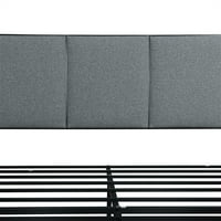 Metalni okvir za platformu, kompinovito tapecirani platformni okvir za krevet sa tufatinskom kvadratnom